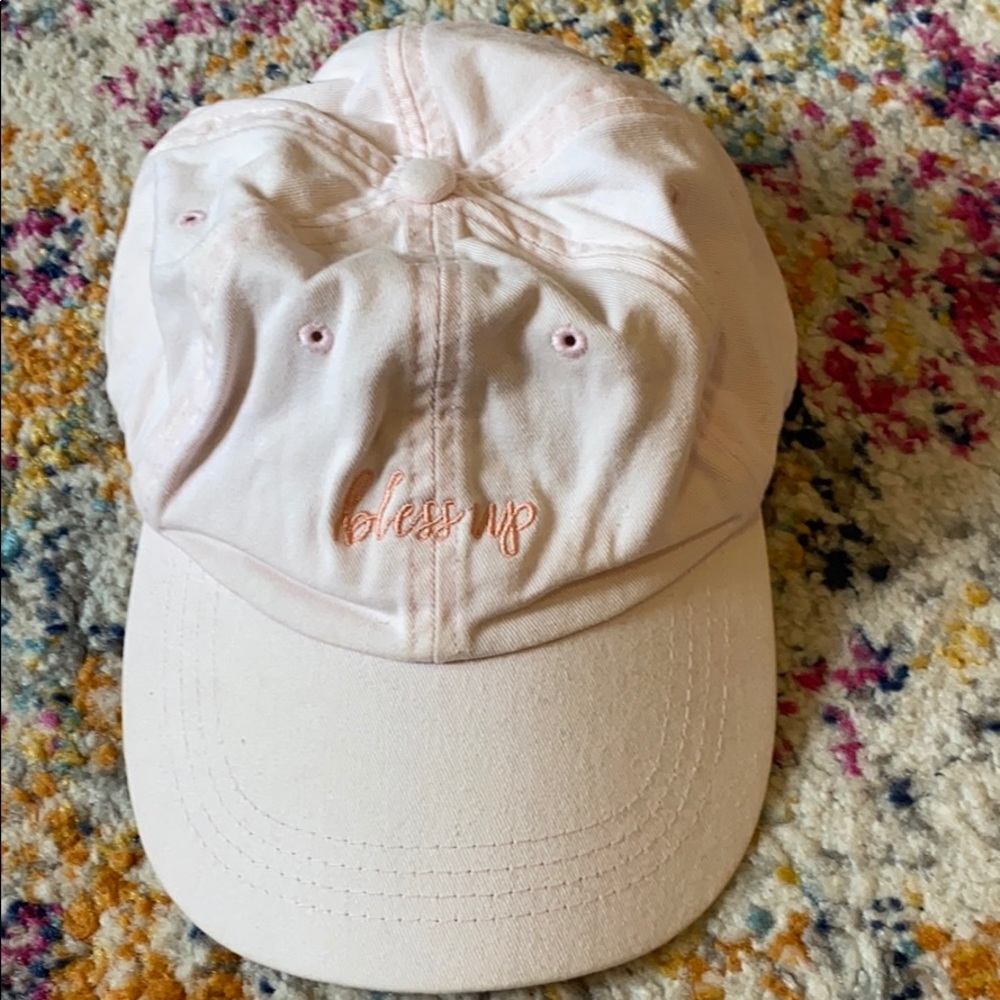 Bless Up Pink Baseball Cap by Sazan Hendrix